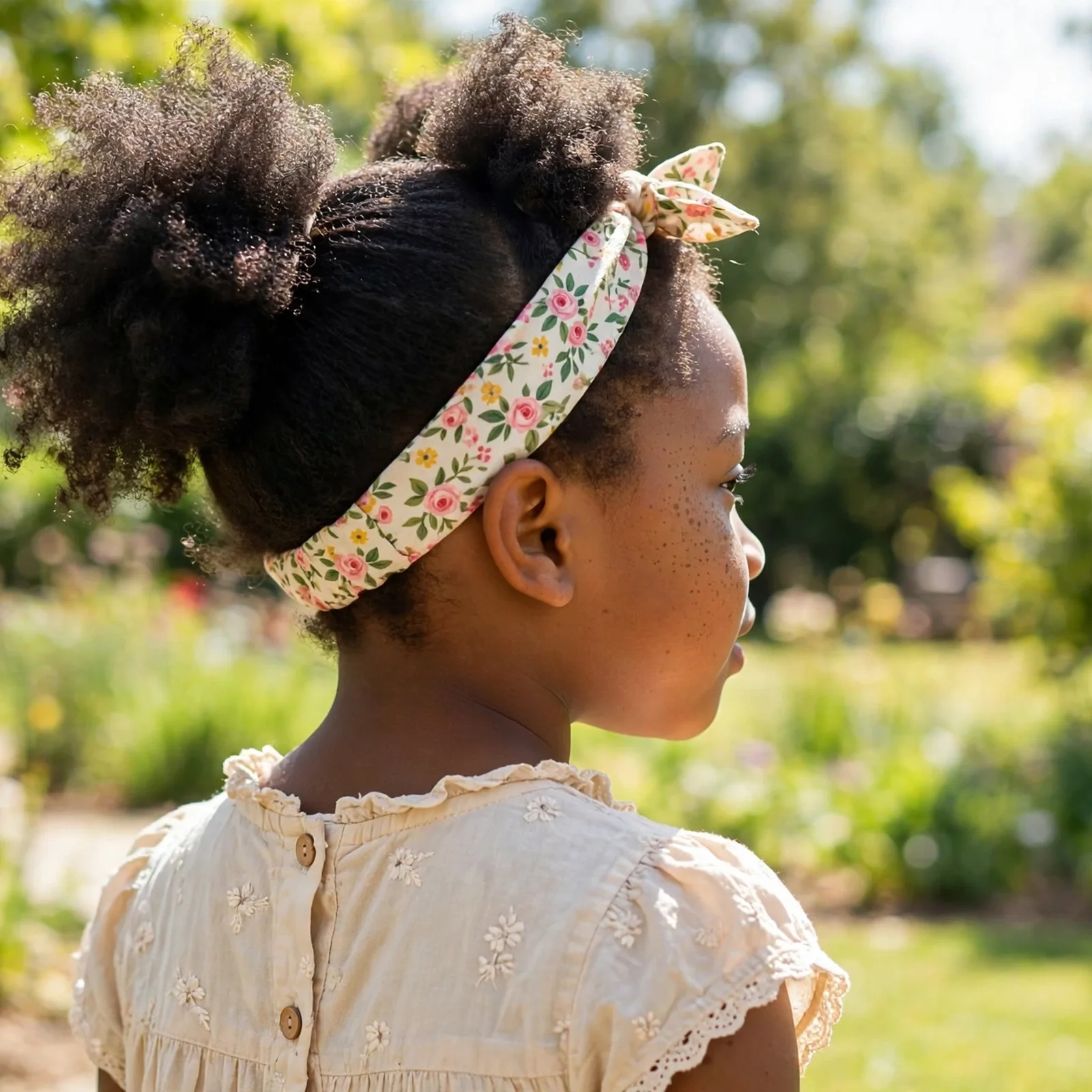 25 Cute & Easy Hairstyles For Black Girls For School, Parties & Beyond: Headband Puff