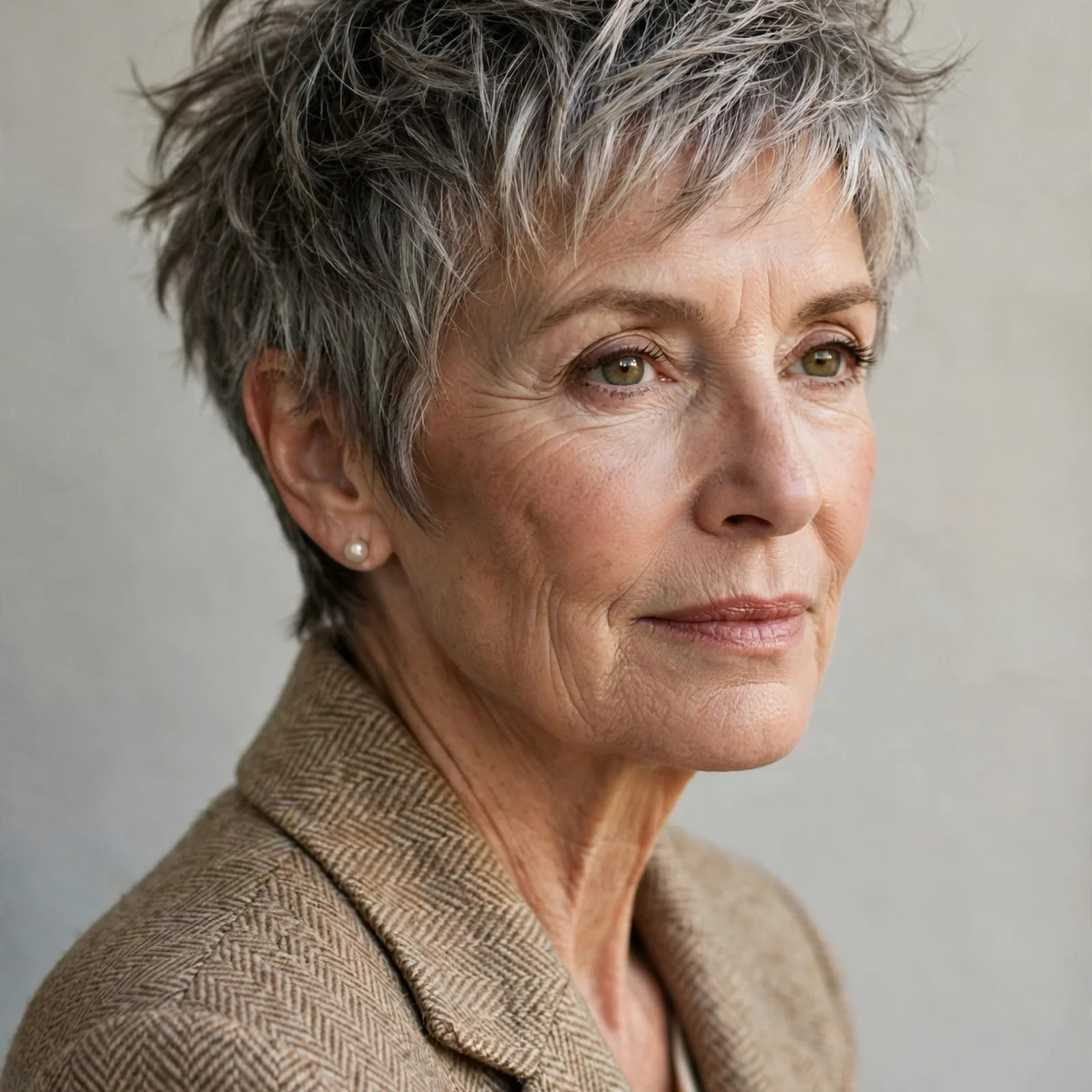 15 Flattering Hairstyles for Women Over 60 That Make You Look Younger: Tousled Pixie Cut