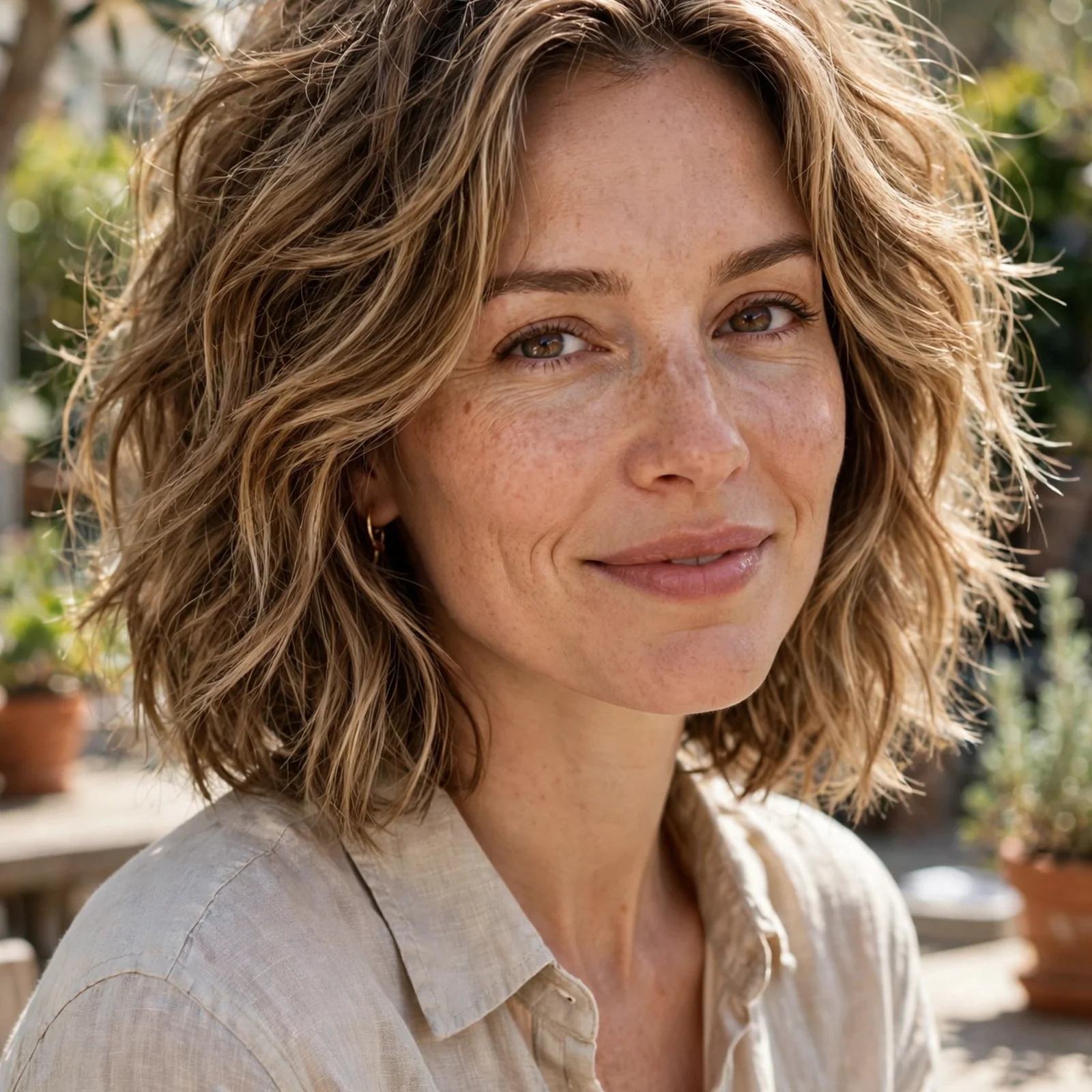 20 Hairstyles for Women With Thin Hair That Add Volume (No Flat Look in Heat): Textured Shoulder-Length Lob
