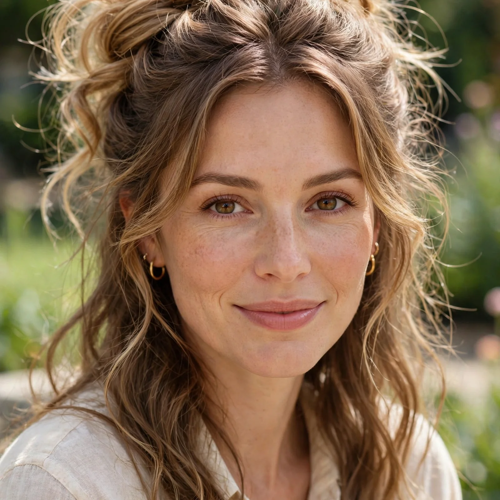 20 Hairstyles for Women With Thin Hair That Add Volume (No Flat Look in Heat): Fluffy Half-Up Twist