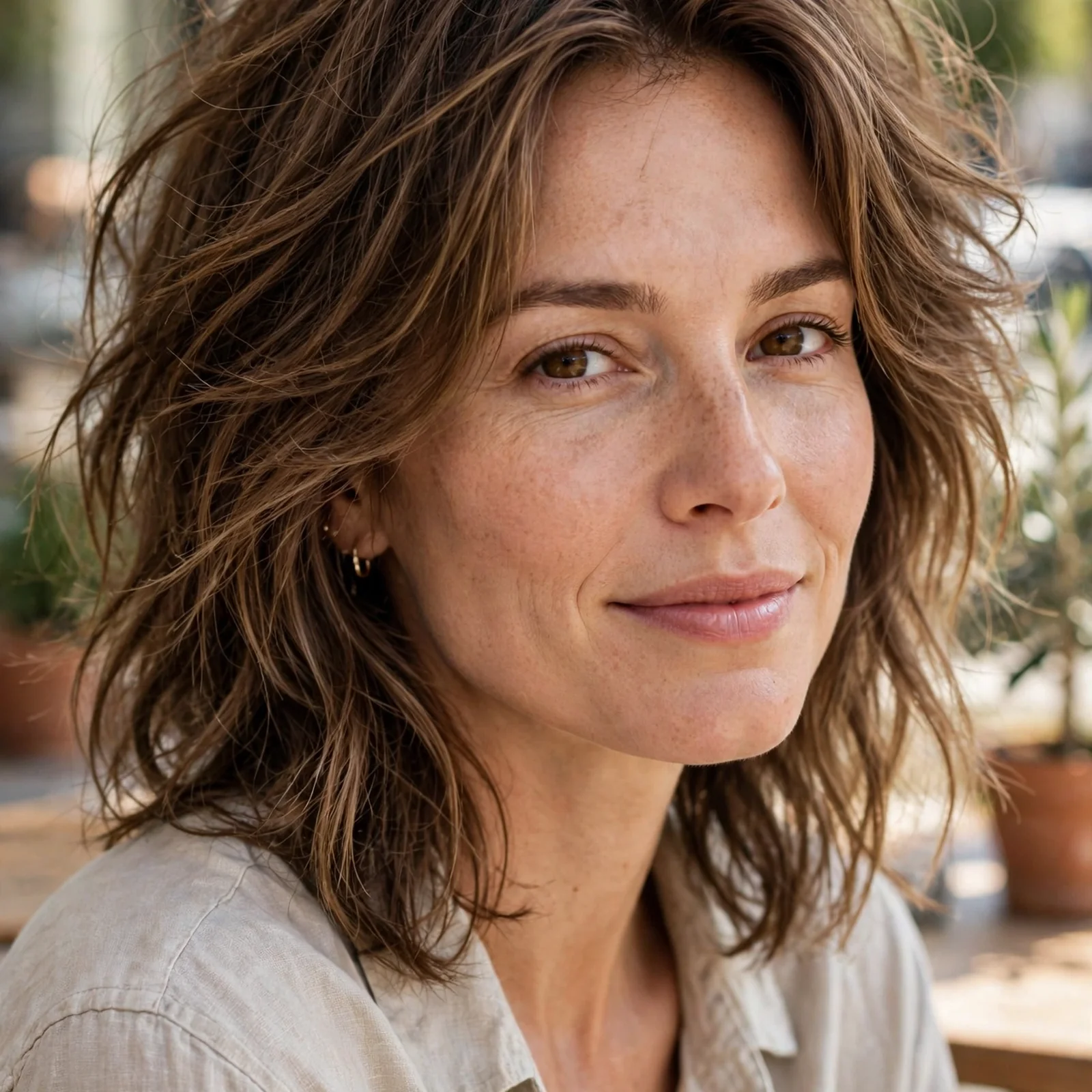 20 Hairstyles for Women With Thin Hair That Add Volume (No Flat Look in Heat): Air-Dried Texture Layers