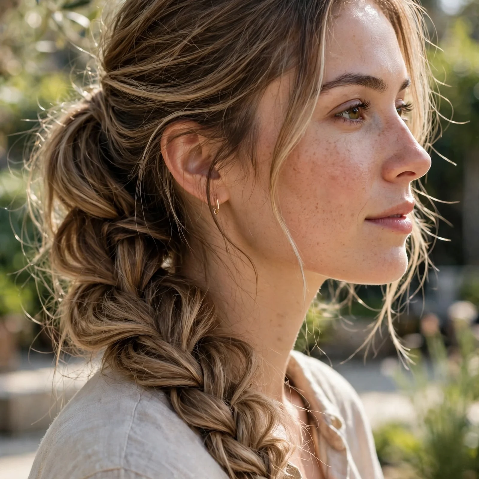 20 Hairstyles for Women With Thin Hair That Add Volume (No Flat Look in Heat): Soft Braided Ponytail
