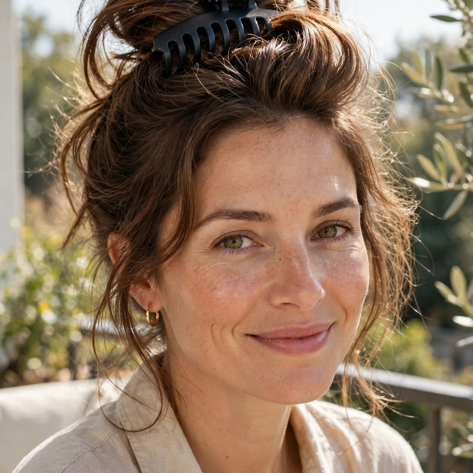 20 Hairstyles for Women With Thin Hair That Add Volume (No Flat Look in Heat): Crown-Lift Claw Clip Style