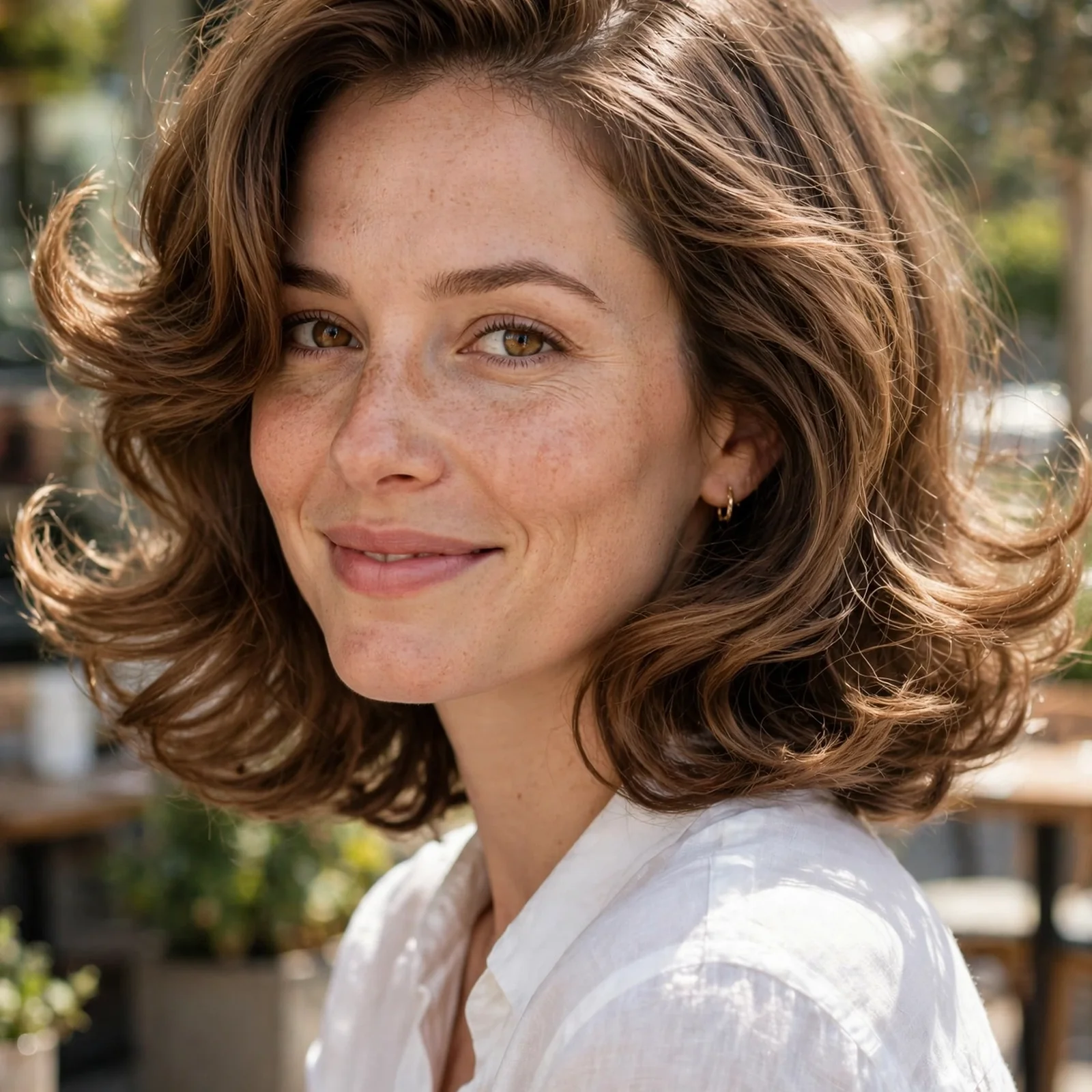 20 Hairstyles for Women With Thin Hair That Add Volume (No Flat Look in Heat): Flipped-Out Shoulder Cut
