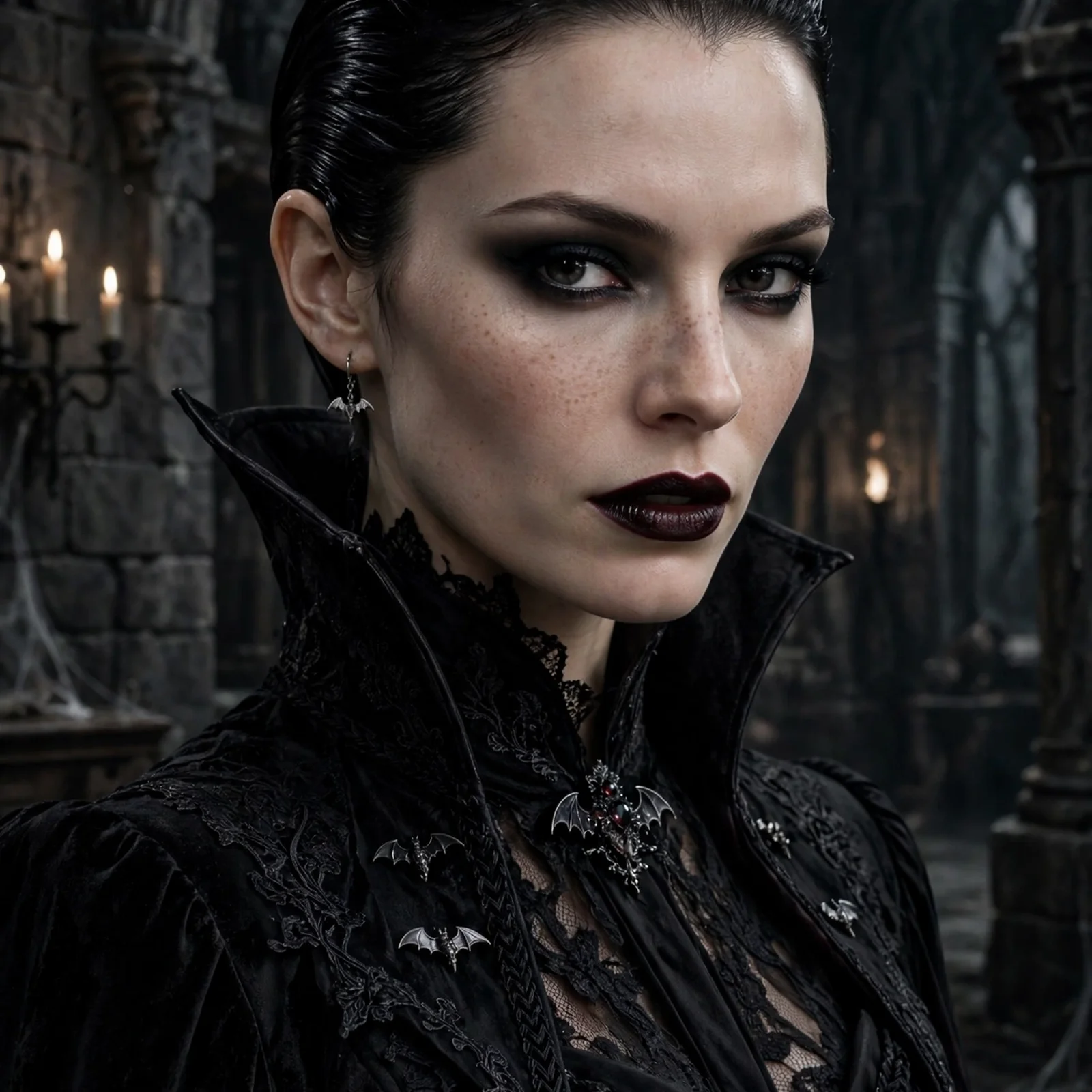 15 Cool Hairstyles for Halloween Costumes: Slicked-Back Vampire Style