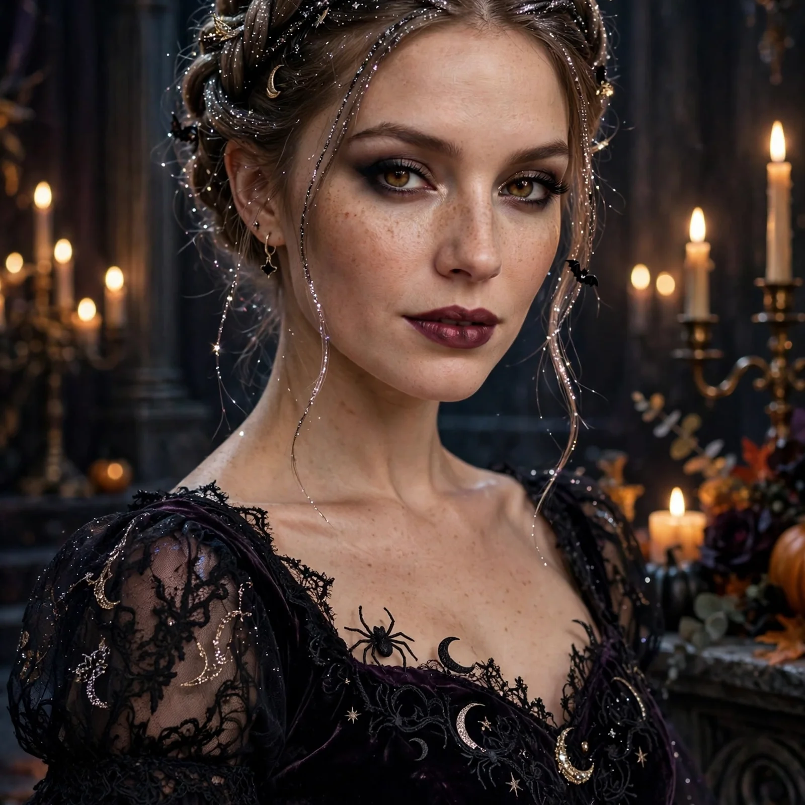 15 Cool Hairstyles for Halloween Costumes: Sparkly Braided Crown