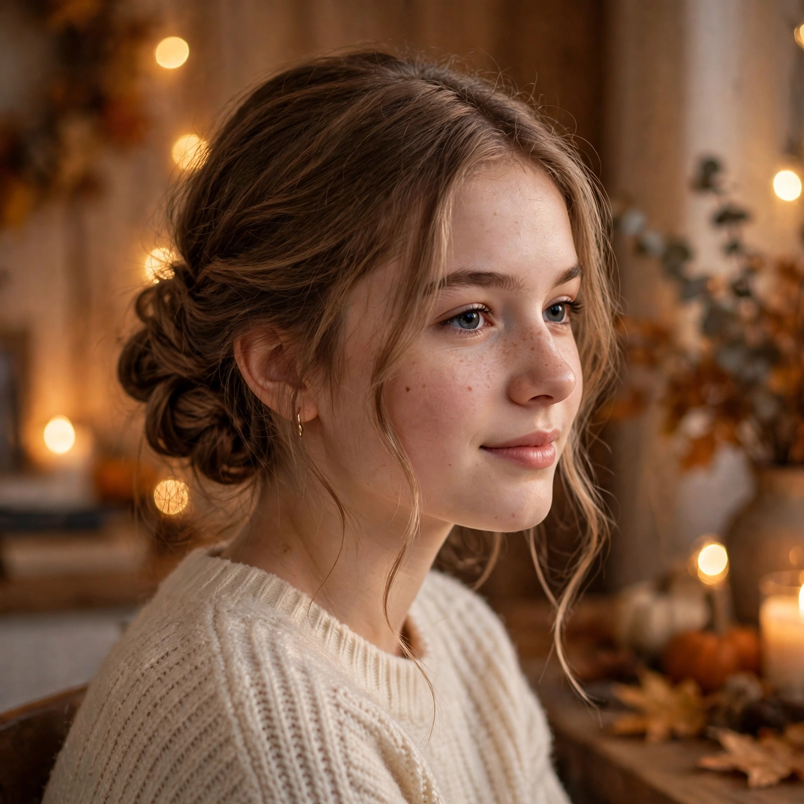 Romantic Low Chignon with Face-Framing Pieces
