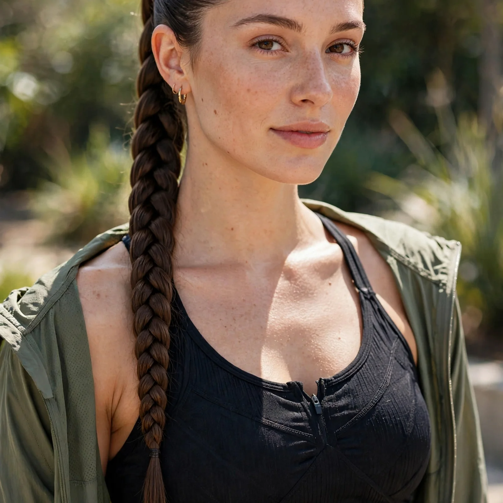 25 Humidity-Proof Hairstyles for Women That Hold Shape Without Hairspray: Sleek Braided Ponytail