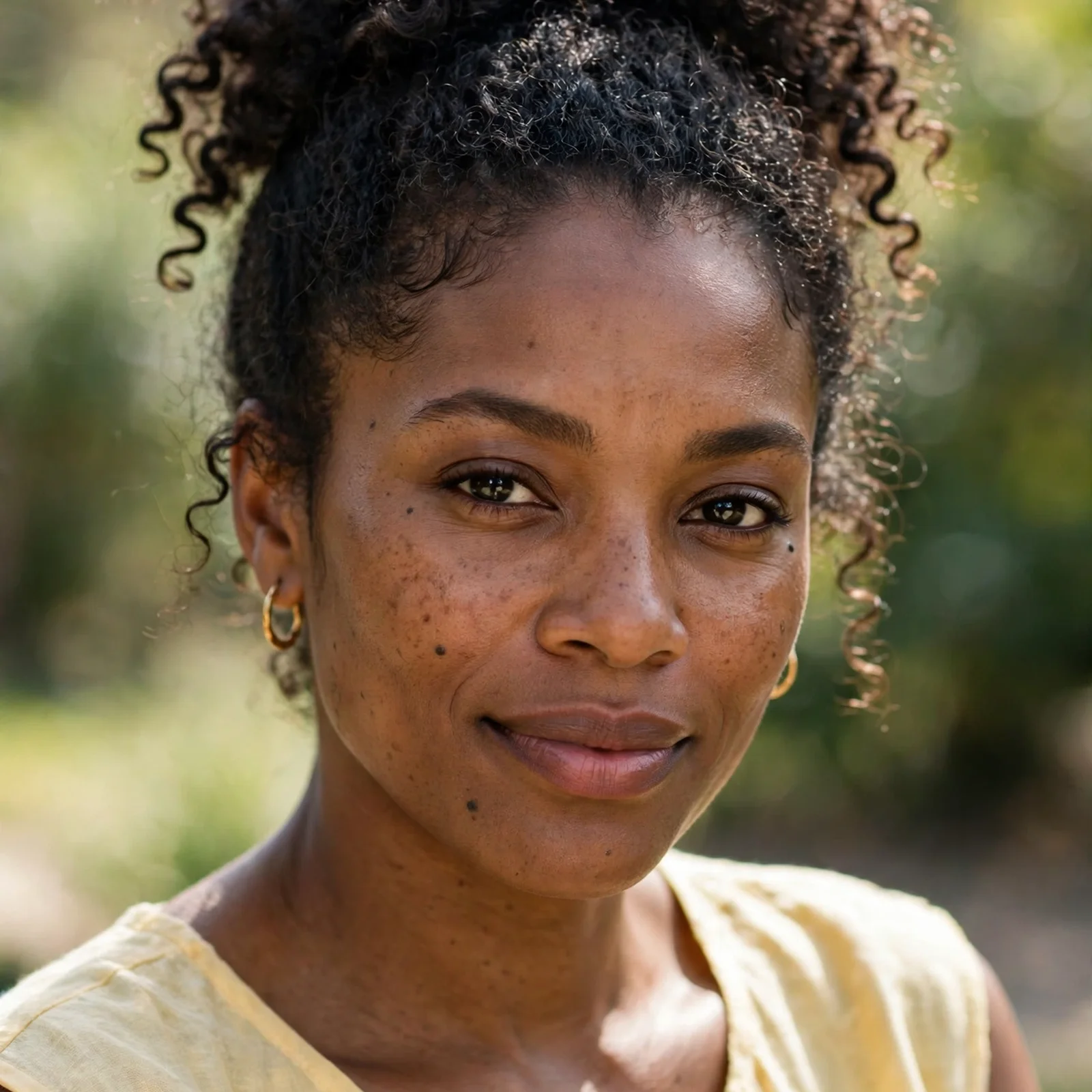 25 Humidity-Proof Hairstyles for Women That Hold Shape Without Hairspray: Curly Pineapple Updo