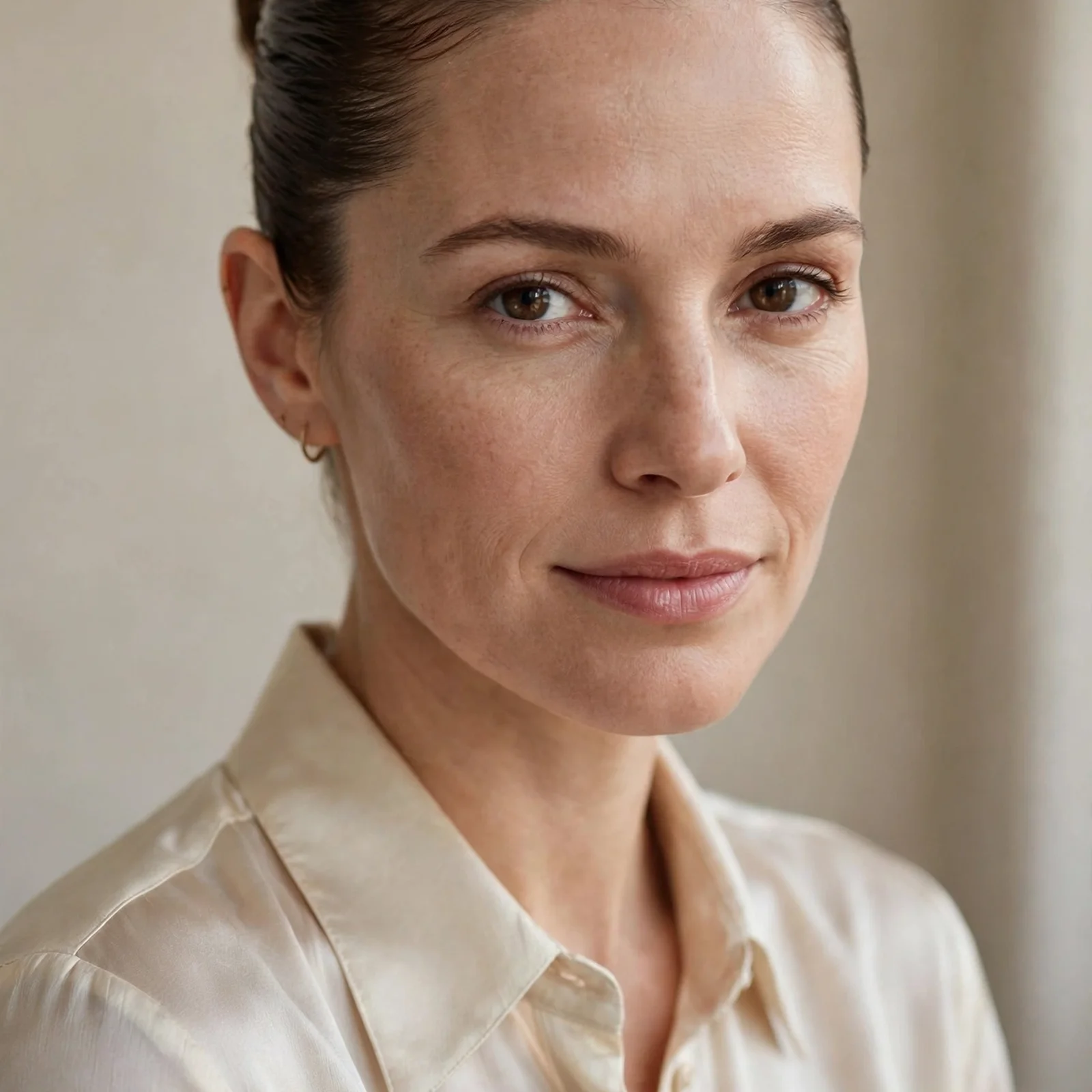 25 Humidity-Proof Hairstyles for Women That Hold Shape Without Hairspray: Slicked-Back Bun