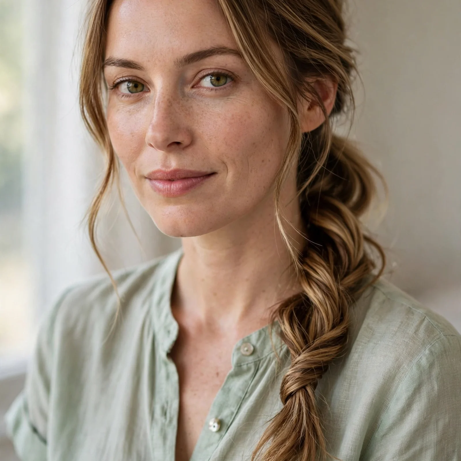 25 Humidity-Proof Hairstyles for Women That Hold Shape Without Hairspray: Twisted Low Ponytail