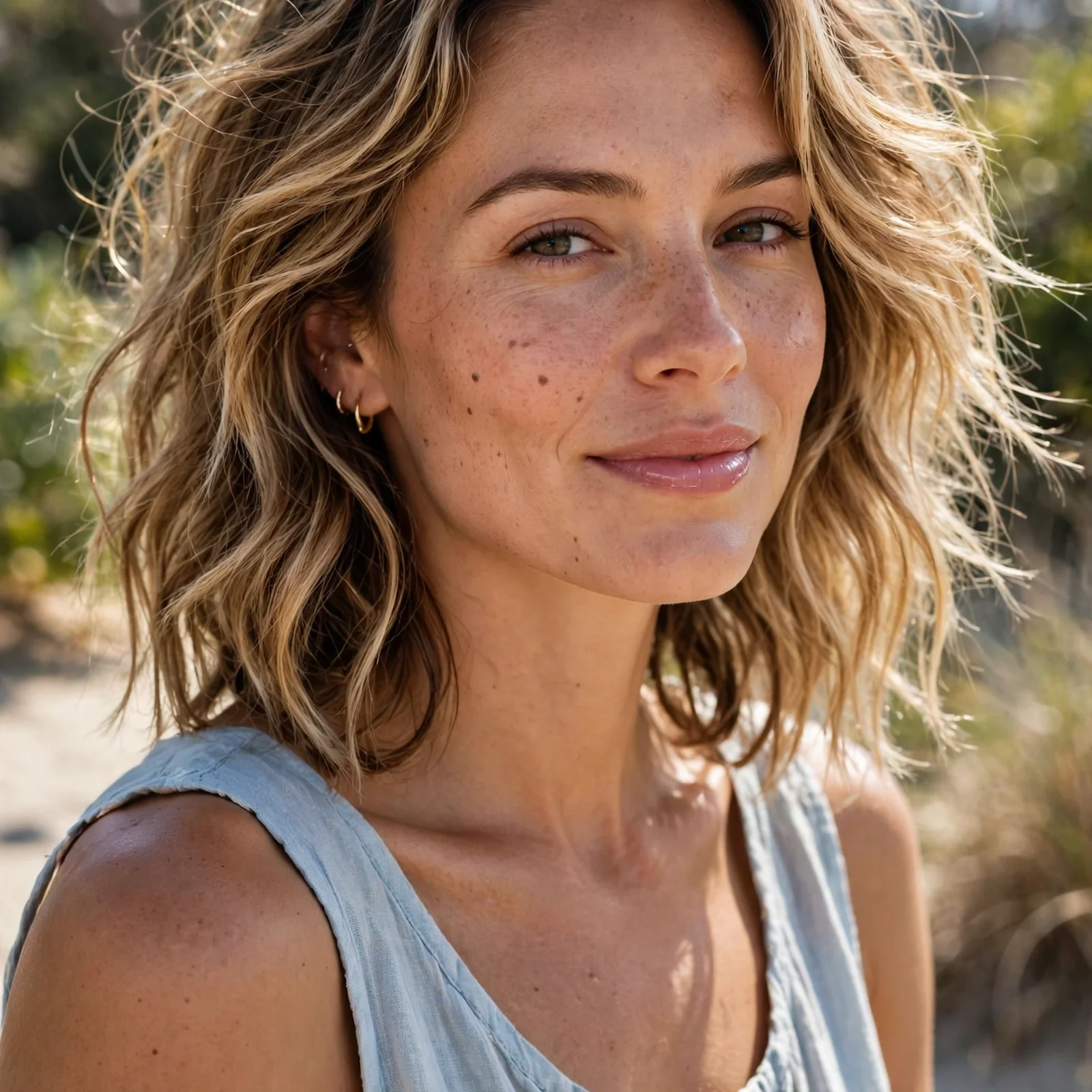 25 Humidity-Proof Hairstyles for Women That Hold Shape Without Hairspray: Beachy Wavy Lob