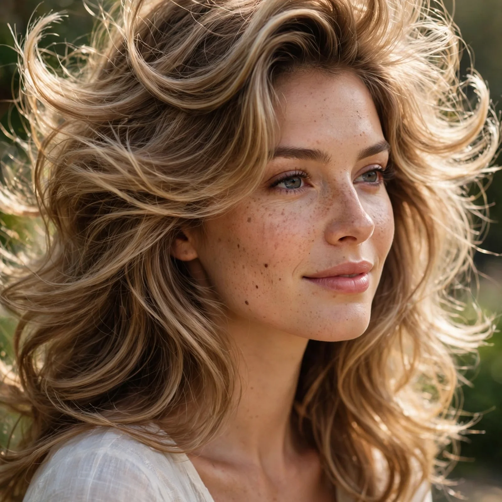 25 Lightweight Hairstyles for Women With Thick Hair (Easy to Manage in Heat): Butterfly Layer Blowout