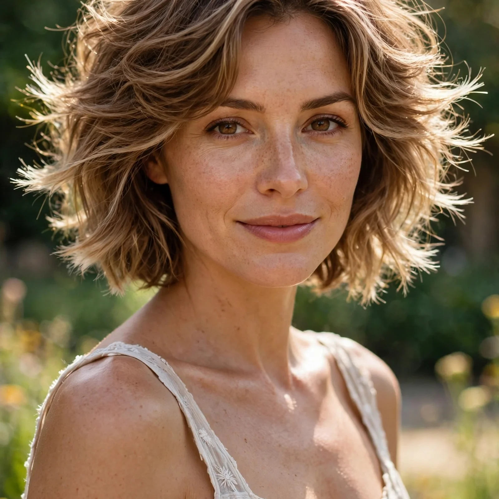 25 Lightweight Hairstyles for Women With Thick Hair (Easy to Manage in Heat): Wispy Layered Lob
