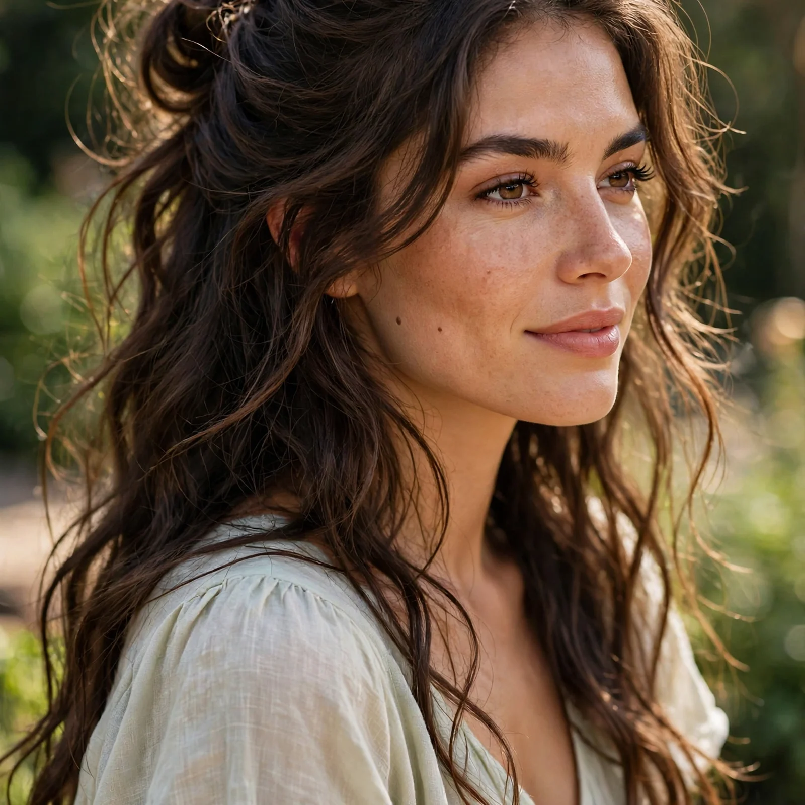 25 Lightweight Hairstyles for Women With Thick Hair (Easy to Manage in Heat): Relaxed Half-Up Twist