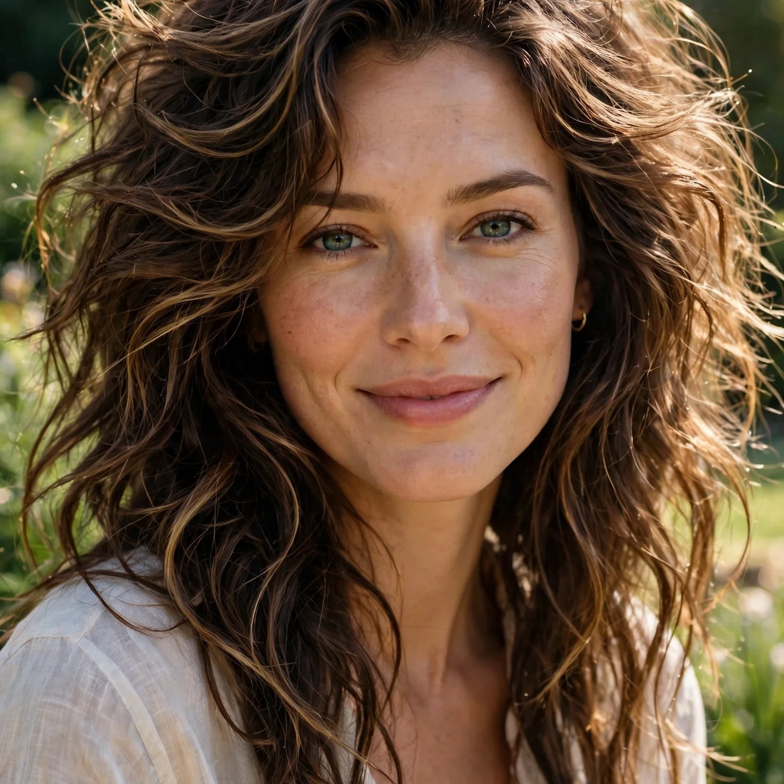 25 Lightweight Hairstyles for Women With Thick Hair (Easy to Manage in Heat): Air-Dried Layered Waves