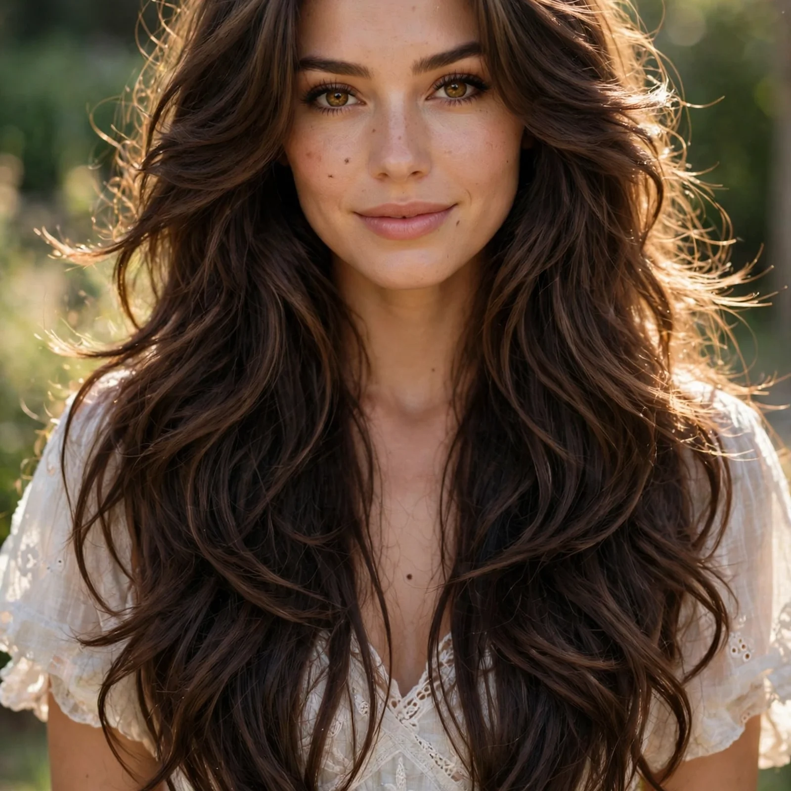 25 Lightweight Hairstyles for Women With Thick Hair (Easy to Manage in Heat): Long Layered V-Cut