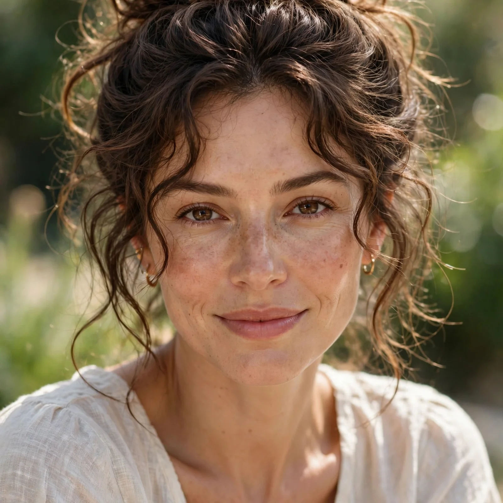 25 Lightweight Hairstyles for Women With Thick Hair (Easy to Manage in Heat): Textured Clipped Bun