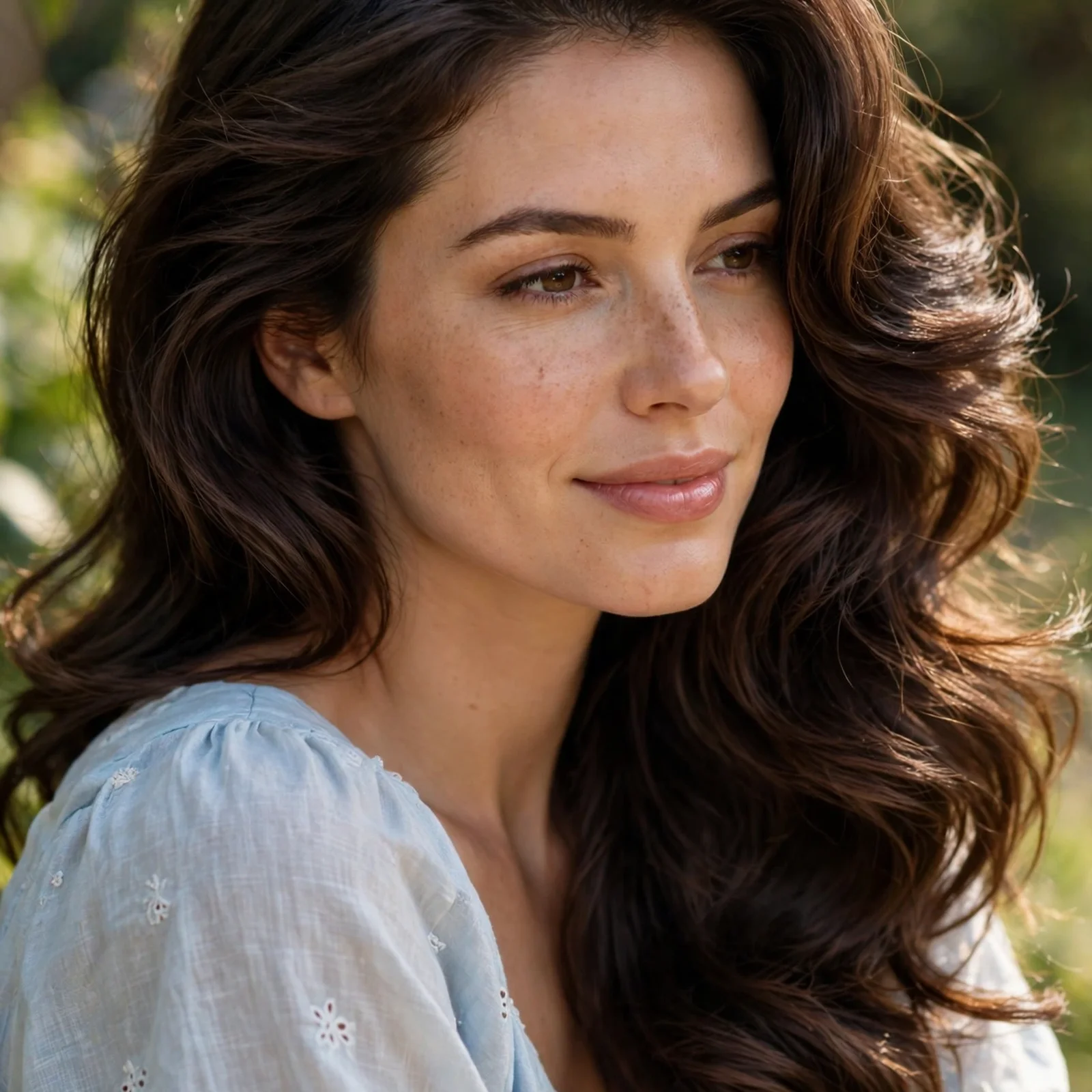 25 Lightweight Hairstyles for Women With Thick Hair (Easy to Manage in Heat): Soft Side-Part Blowout