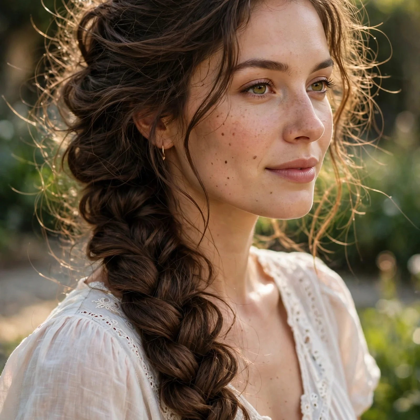 25 Lightweight Hairstyles for Women With Thick Hair (Easy to Manage in Heat): Loose Fishtail Braid