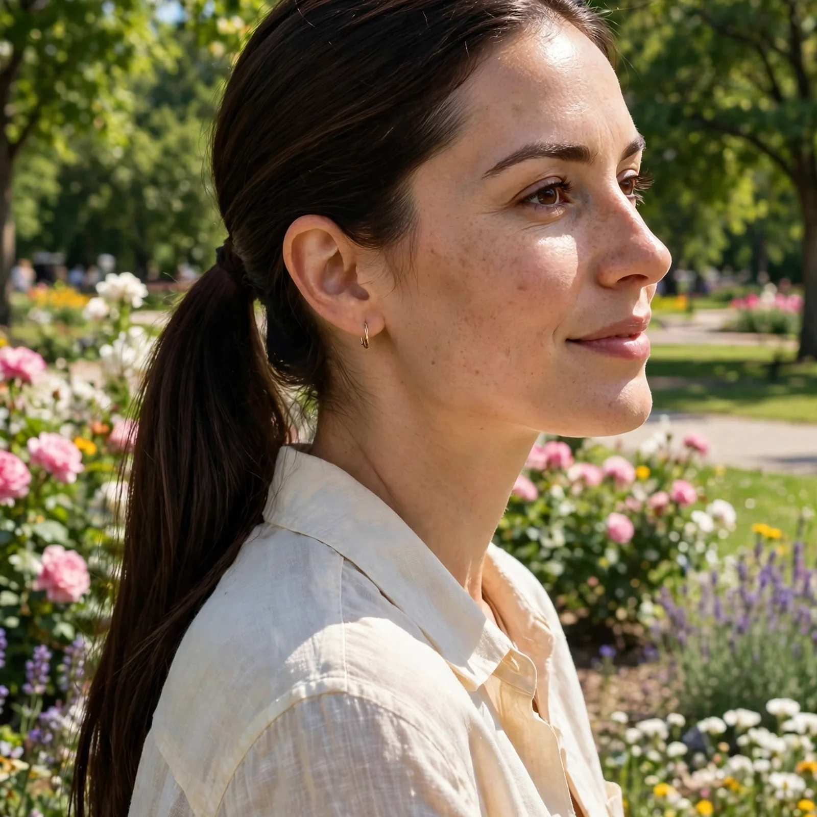 25 Long Hair Summer Hairstyles for Women That Don’t Get Messy in Heat: Sleek Low Ponytail