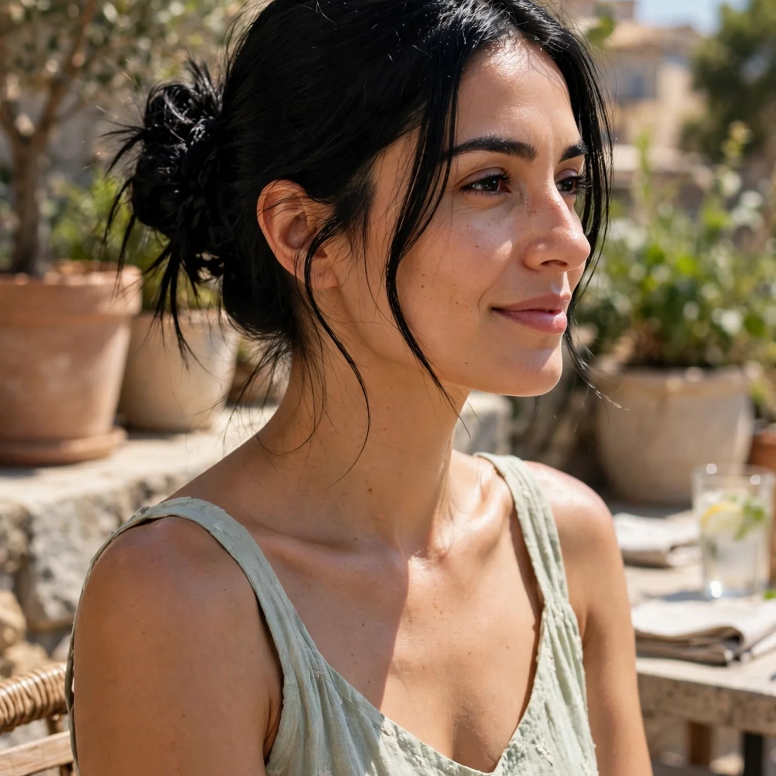 25 Long Hair Summer Hairstyles for Women That Don’t Get Messy in Heat: Textured Low Bun