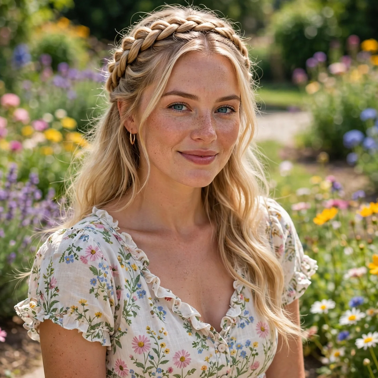 25 Long Hair Summer Hairstyles for Women That Don’t Get Messy in Heat: Crown Braid Updo