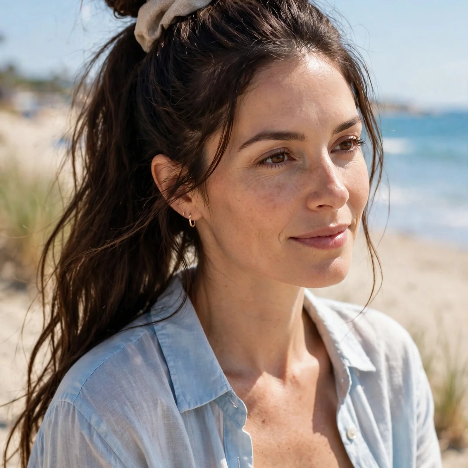 25 Long Hair Summer Hairstyles for Women That Don’t Get Messy in Heat: High Wrapped Ponytail