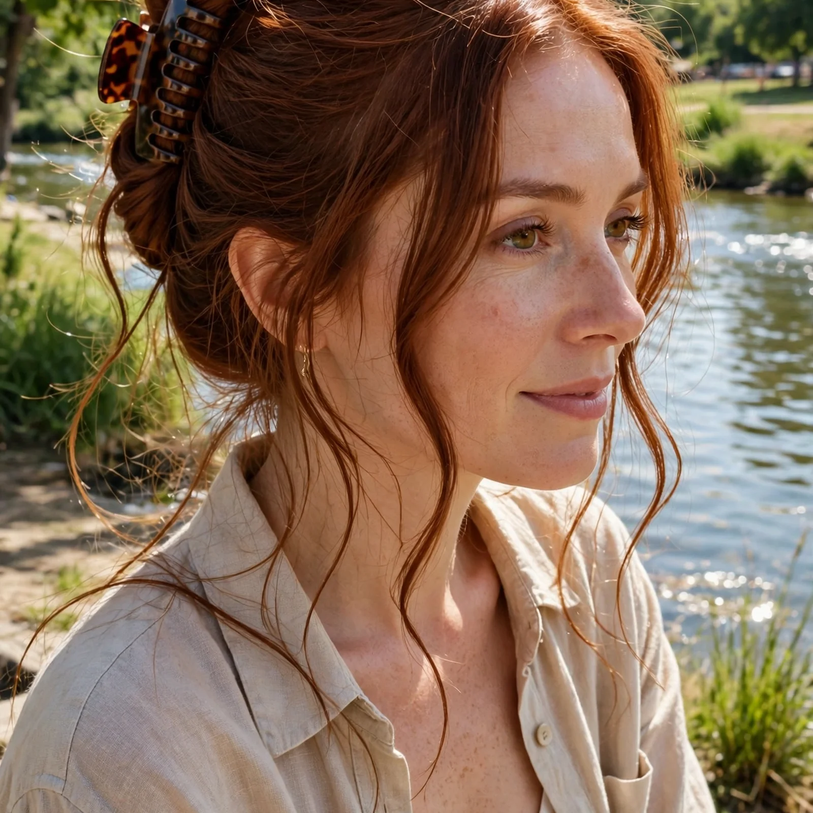 25 Long Hair Summer Hairstyles for Women That Don’t Get Messy in Heat: Claw Clip French Twist