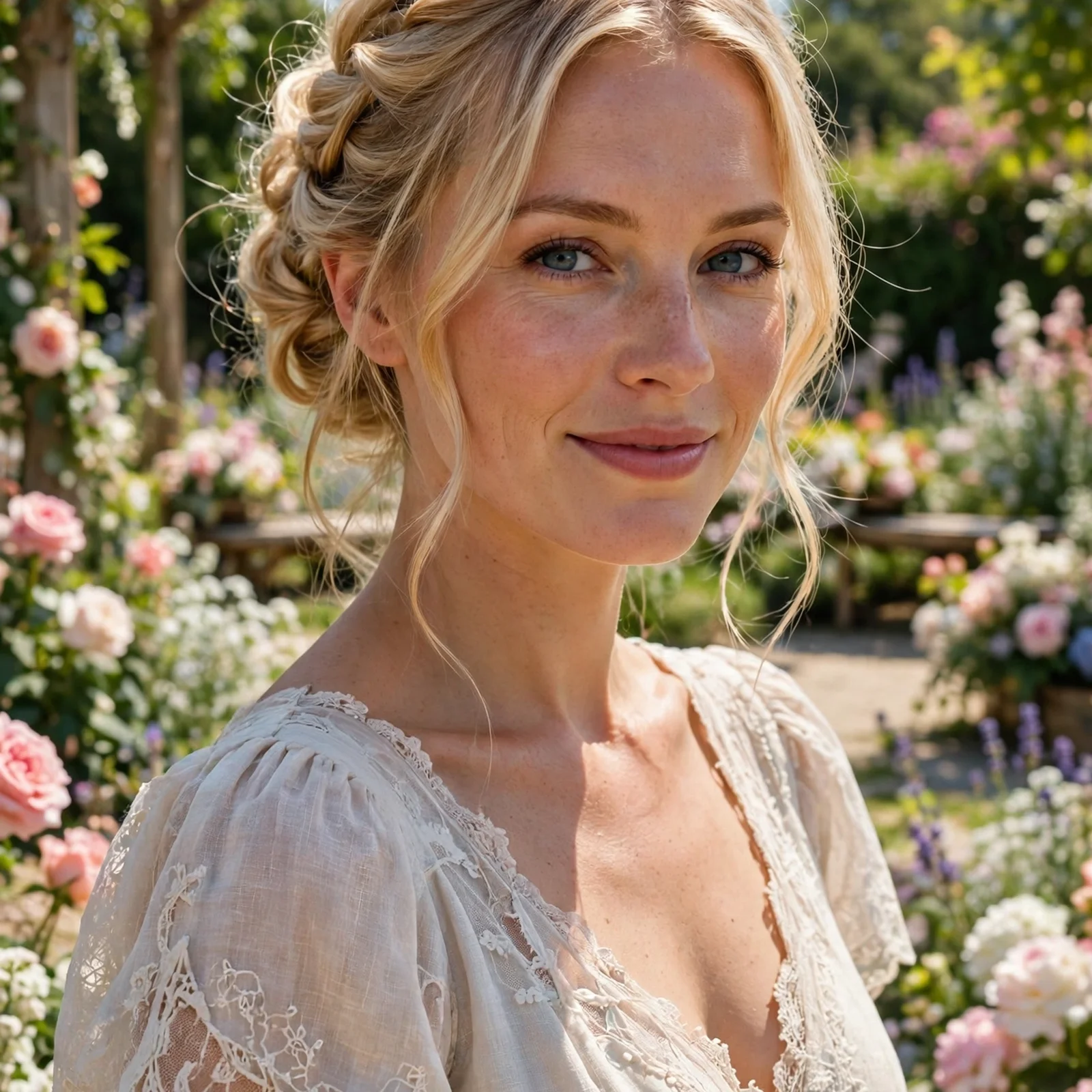 25 Long Hair Summer Hairstyles for Women That Don’t Get Messy in Heat: Soft Romantic Updo
