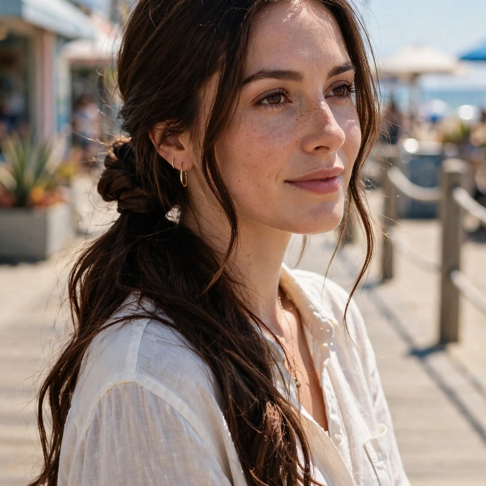 25 Long Hair Summer Hairstyles for Women That Don’t Get Messy in Heat: Low Twisted Ponytail
