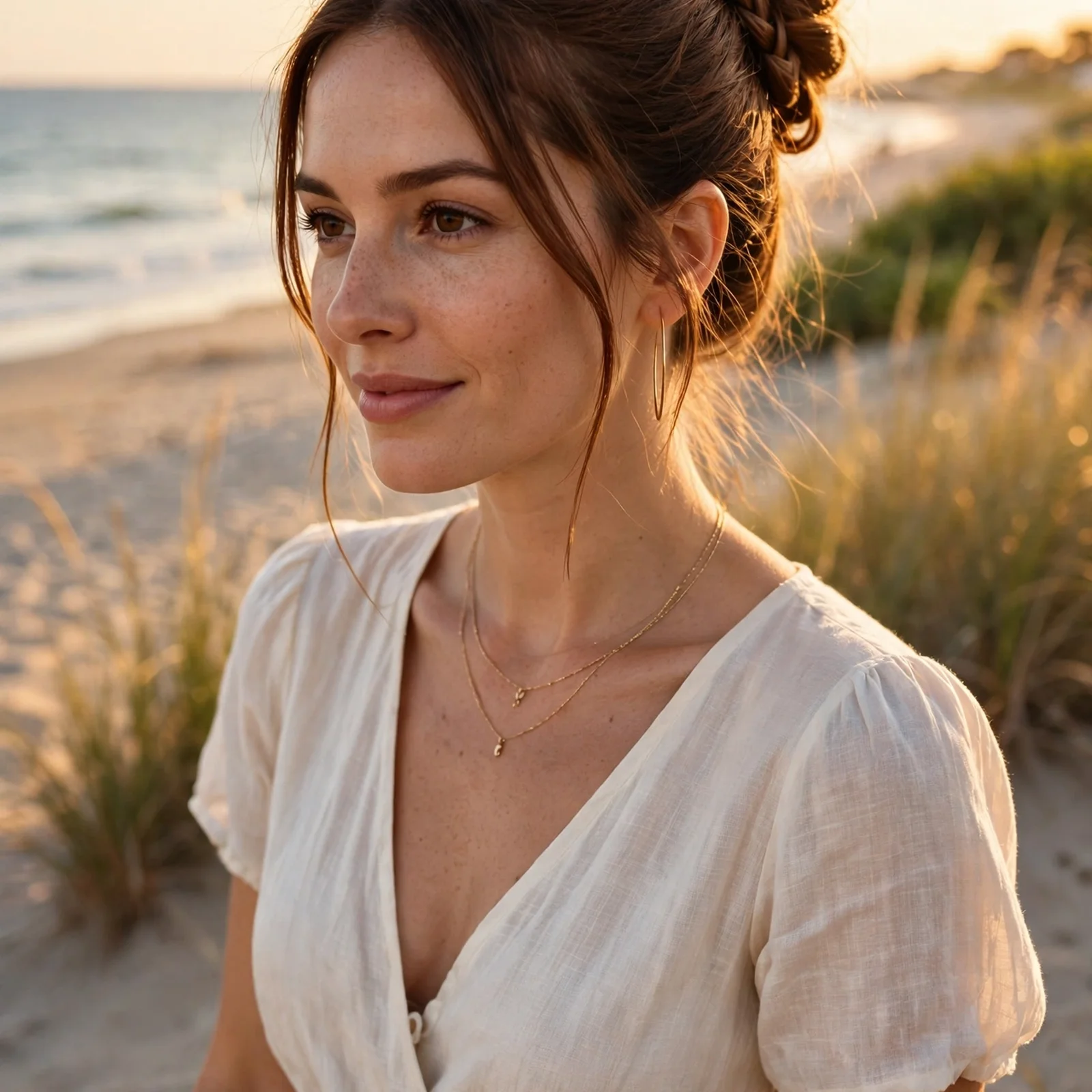 25 Long Hair Summer Hairstyles for Women That Don’t Get Messy in Heat: Wrapped Textured Bun