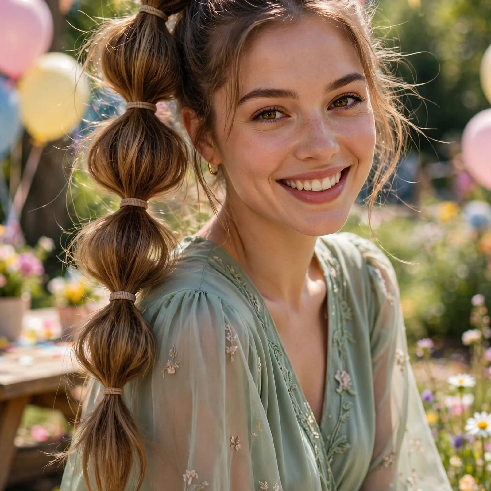 20 Stunning Long Hairstyles for Women That Are Trending in 2026: Bubble Ponytail