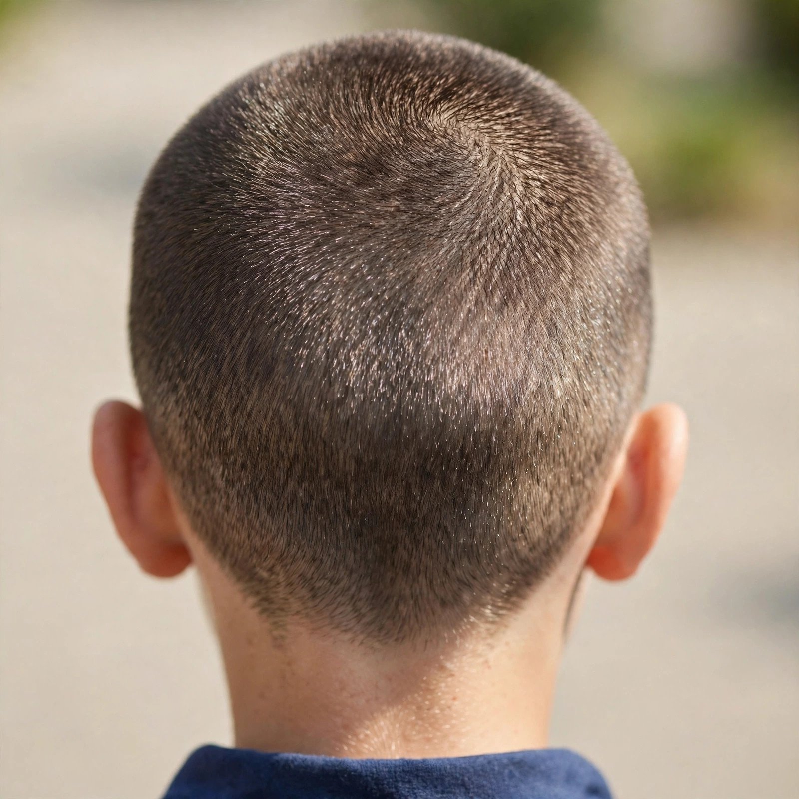 Buzz Cut - boys hairstyle, back view