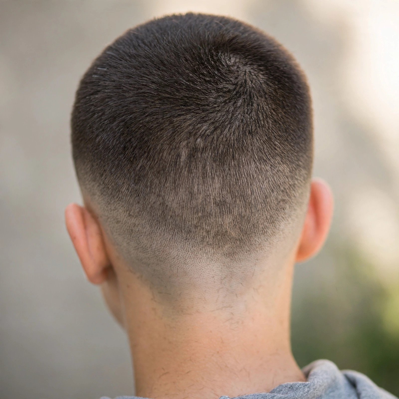 Buzz Cut Fade - boys hairstyle, back view