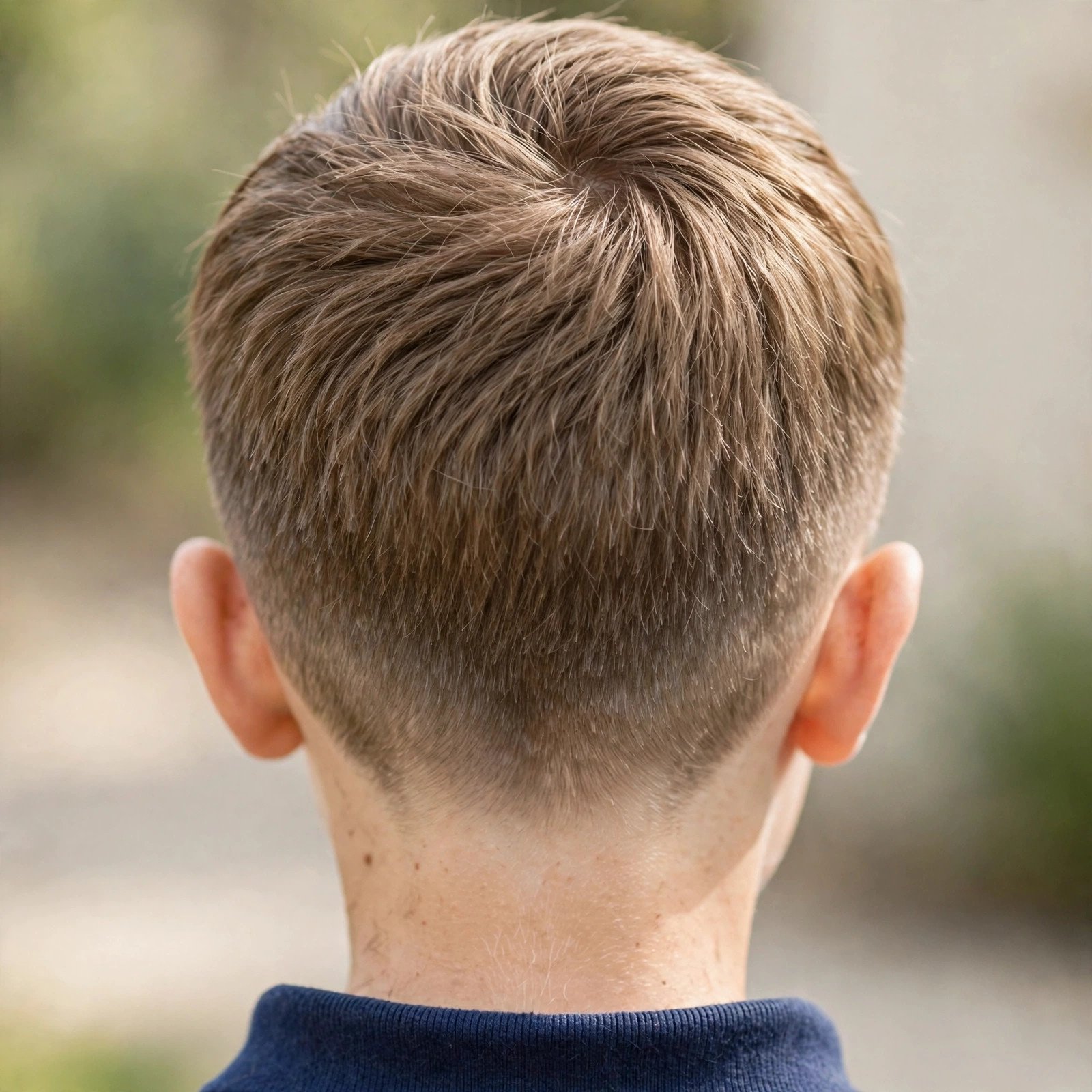 Classic Crew Cut - boys hairstyle, back view