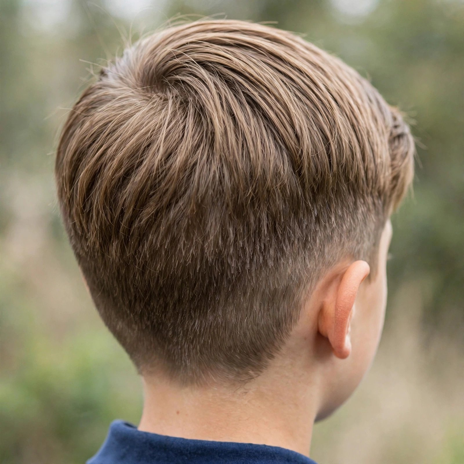 Classic Schoolboy Cut - boys hairstyle, back view