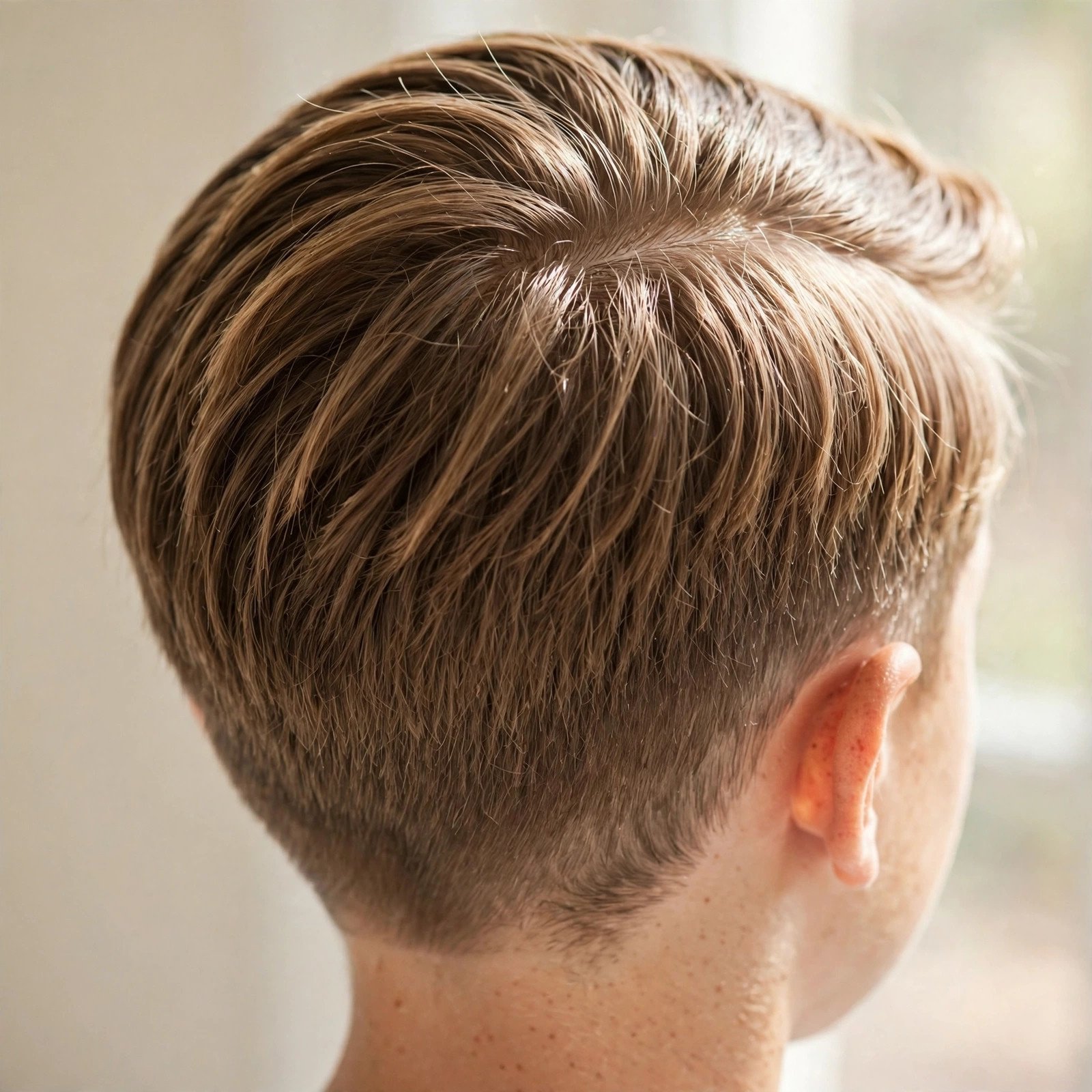 Ivy League Cut - boys hairstyle, back view