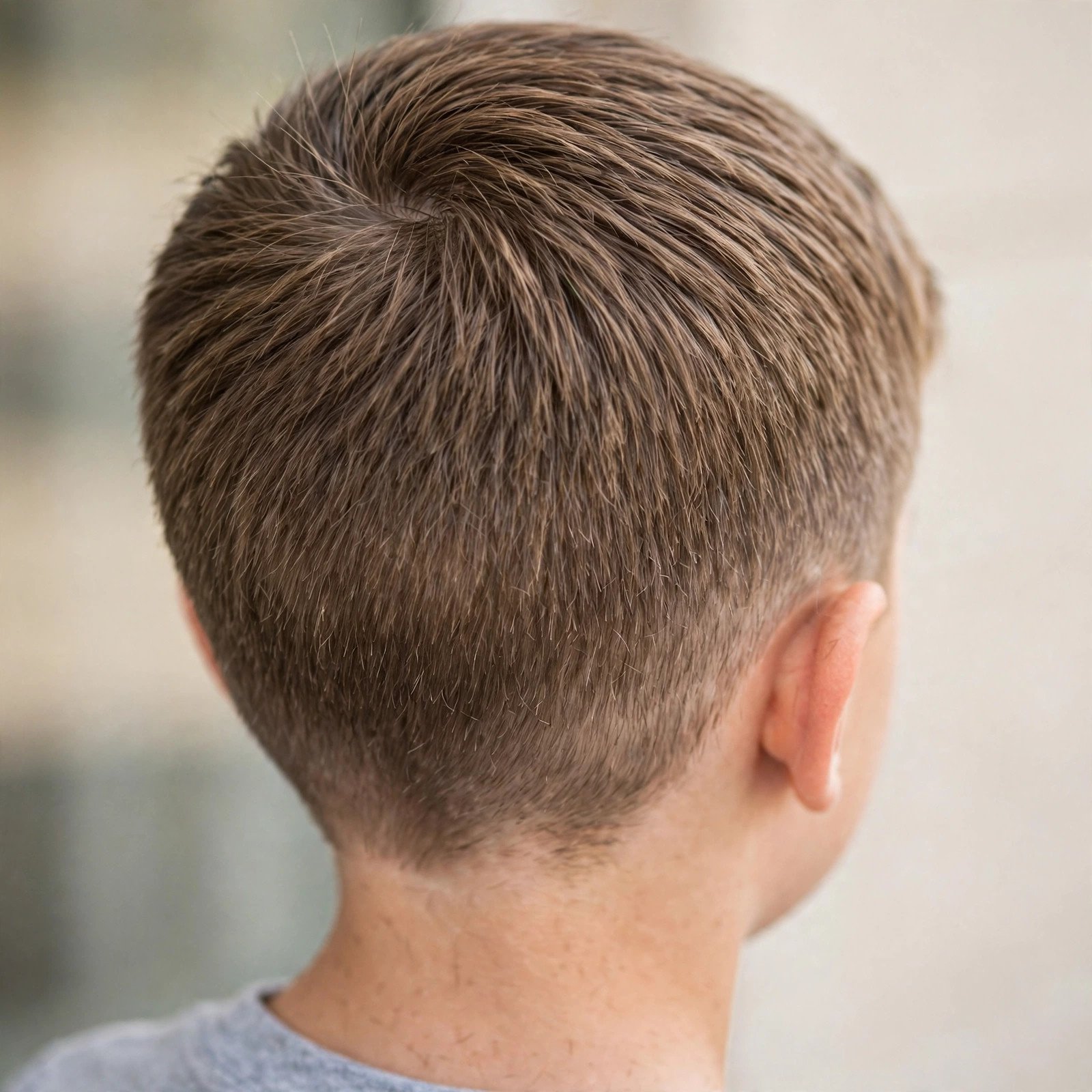 Low Maintenance Taper Cut - boys hairstyle, back view