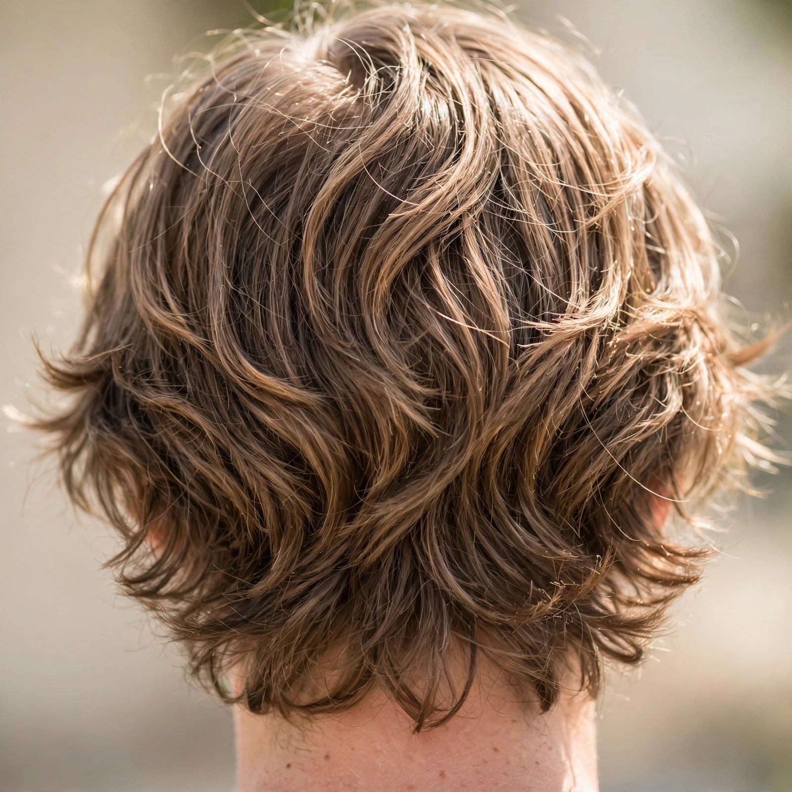 Relaxed Bro Flow - boys hairstyle, back view