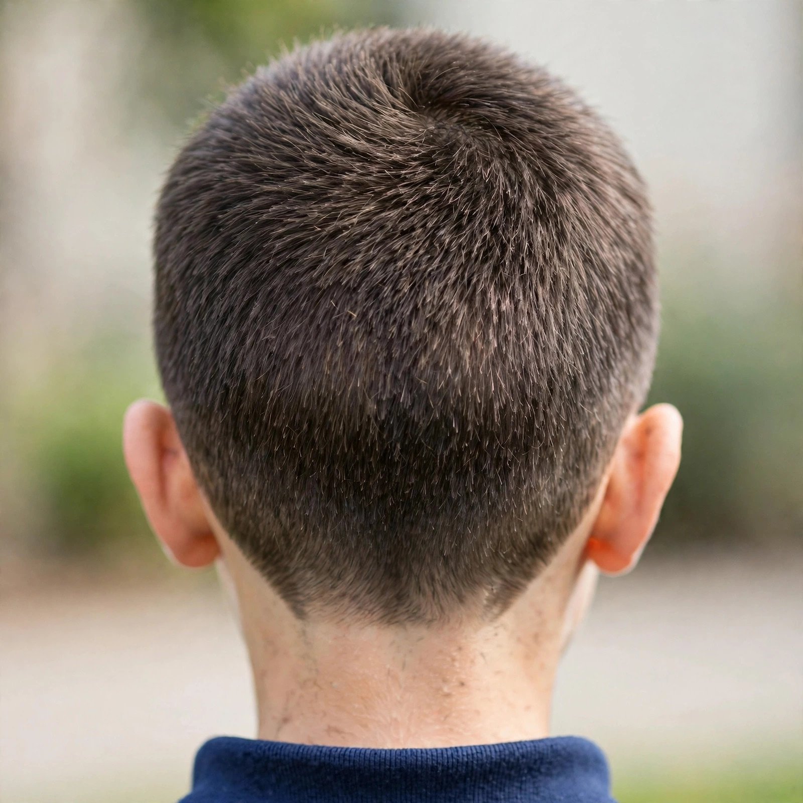 School Sport Cut - boys hairstyle, back view