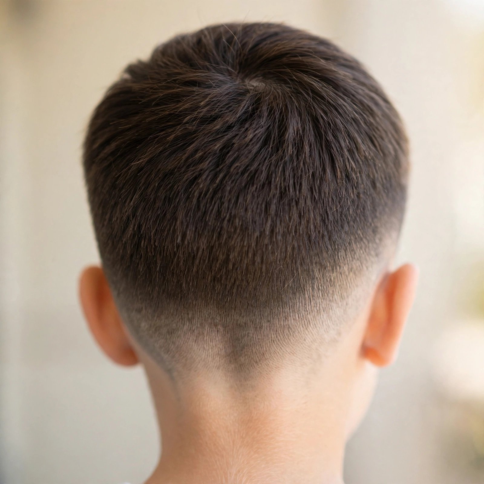 Short Taper Fade - boys hairstyle, back view