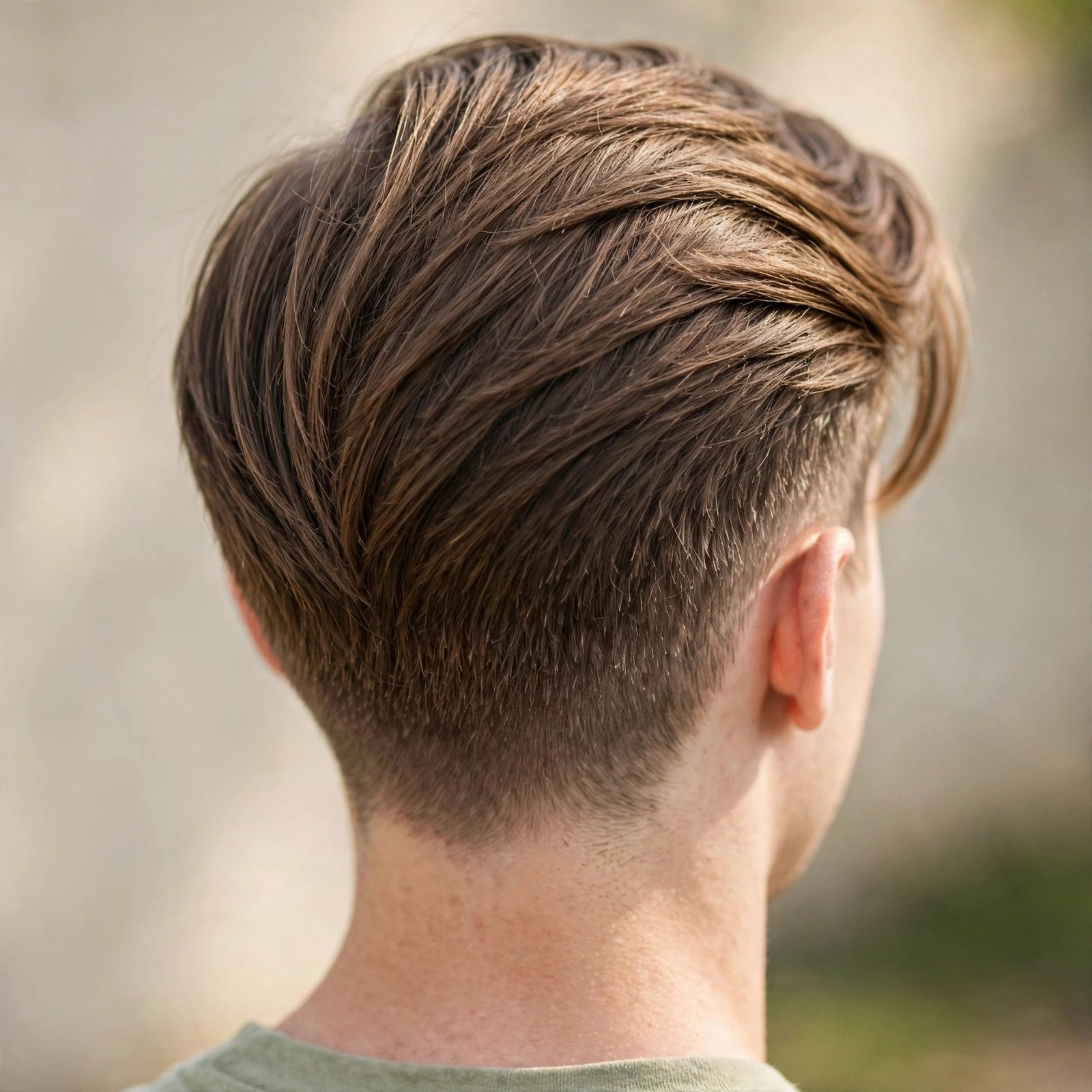 Side-Swept Taper - boys hairstyle, back view