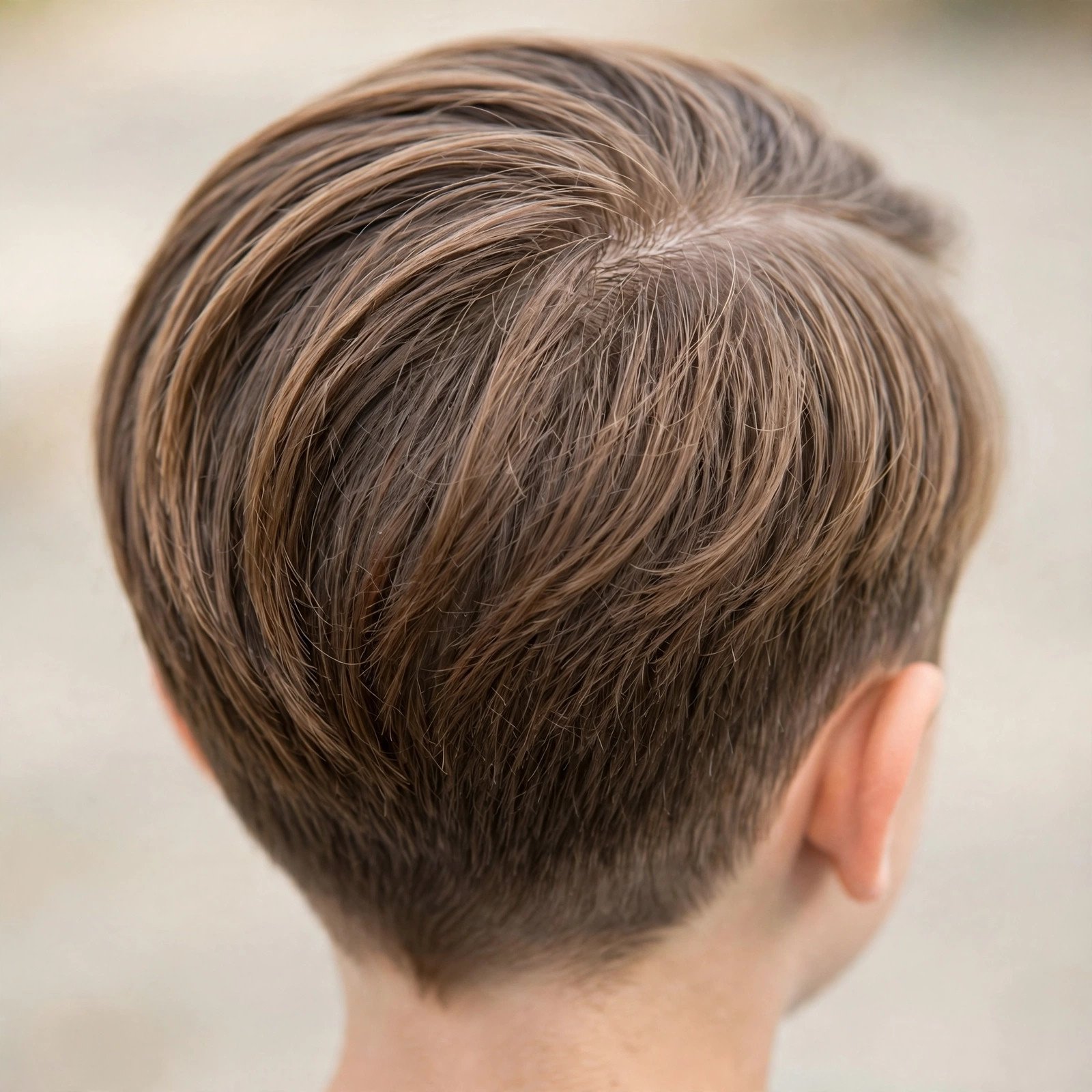 Soft Side-Part Taper - boys hairstyle, back view