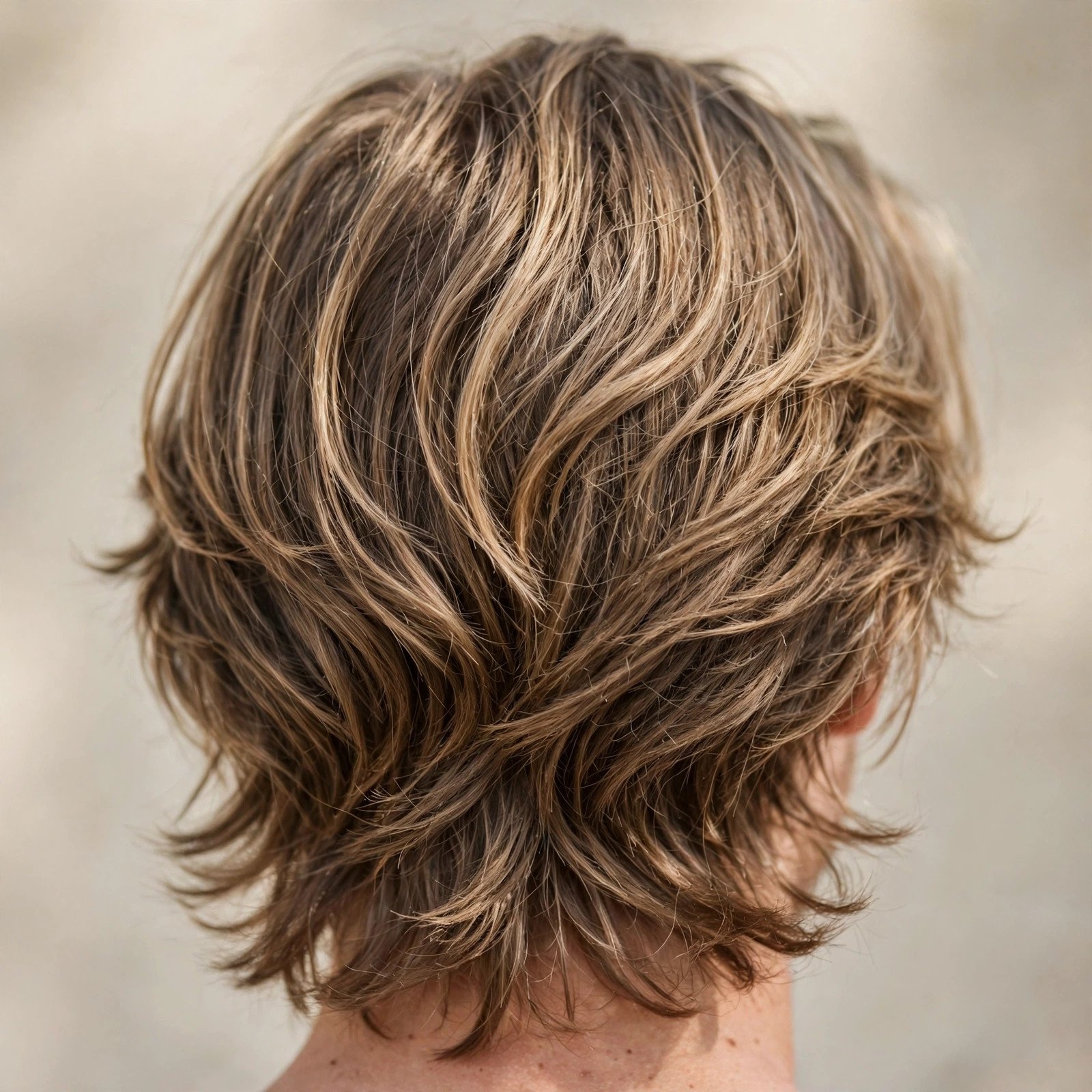 Soft Summer Flow Cut - boys hairstyle, back view