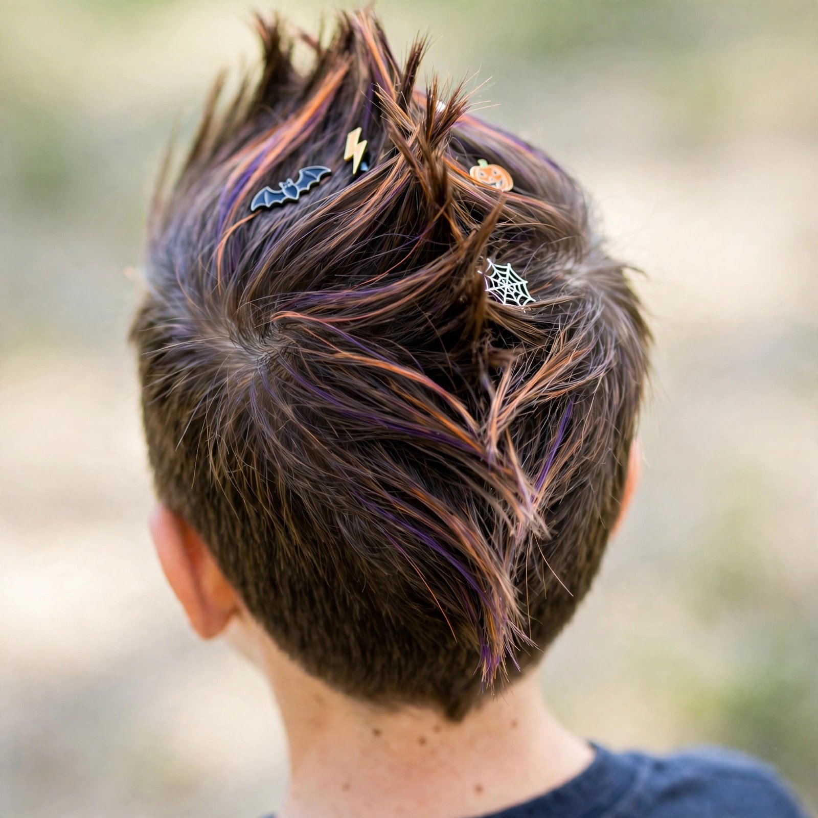 Superhero Faux Hawk - boys hairstyle, back view