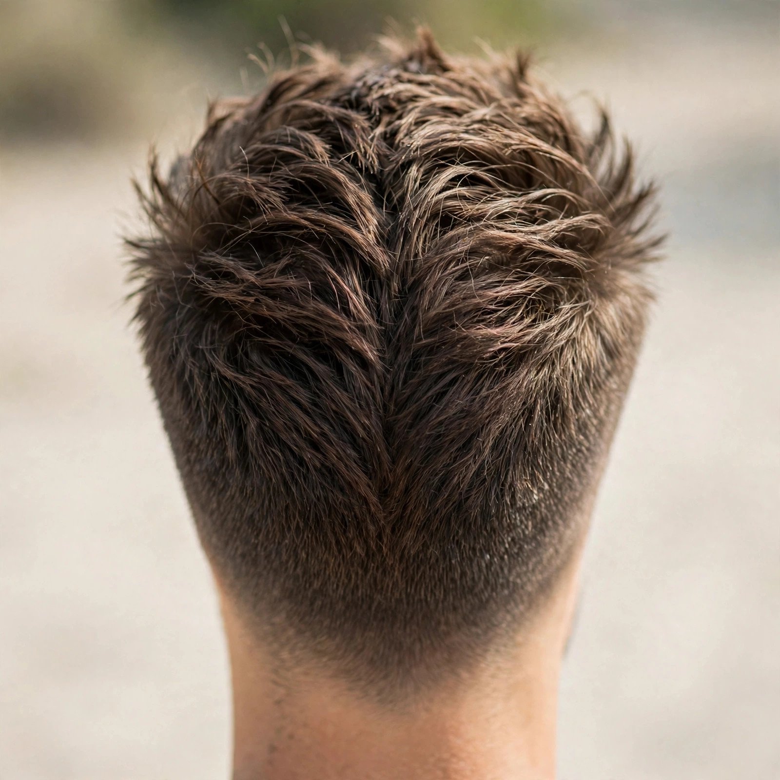 Textured Faux Hawk - boys hairstyle, back view