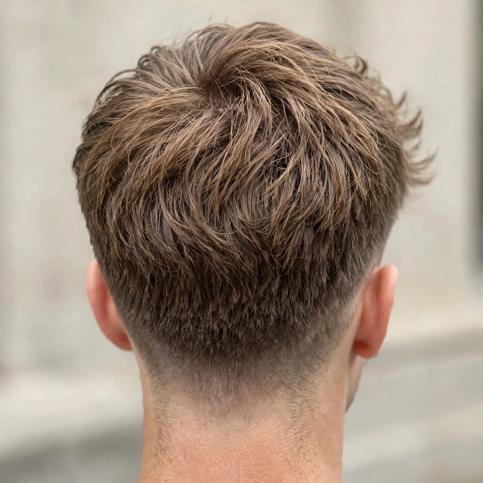 Textured Ivy League - boys hairstyle, back view