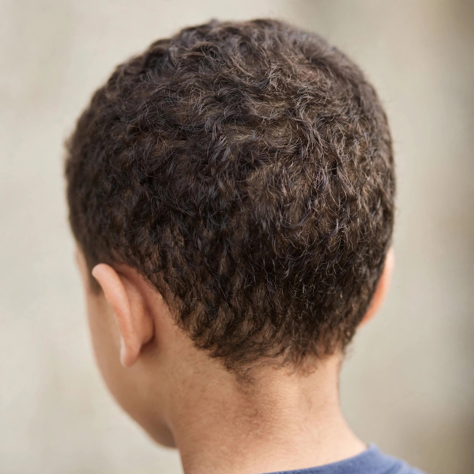 Wash-and-Go Boy Haircut - boys hairstyle, back view