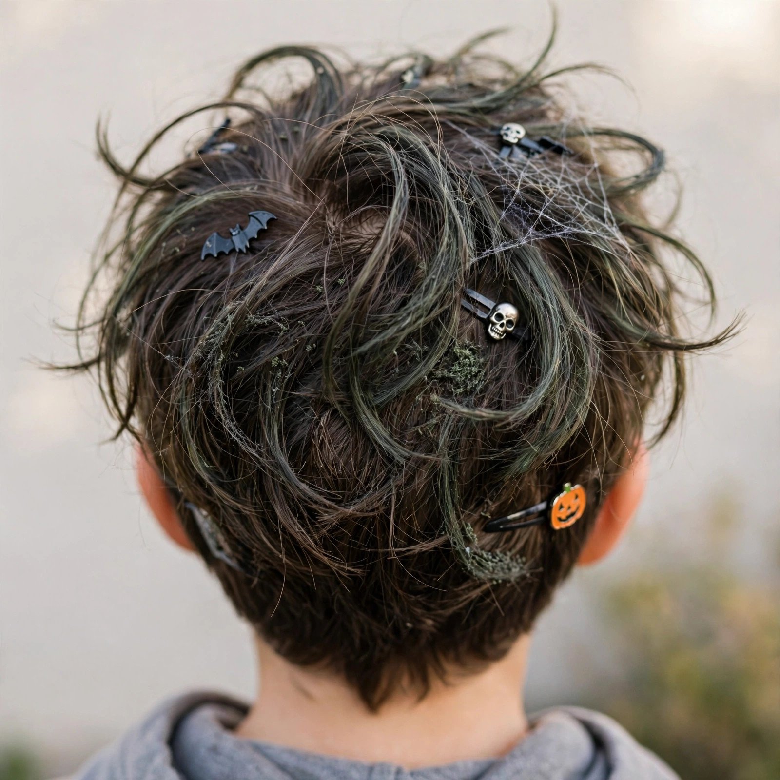 Zombie Bedhead – boys hairstyle, back view